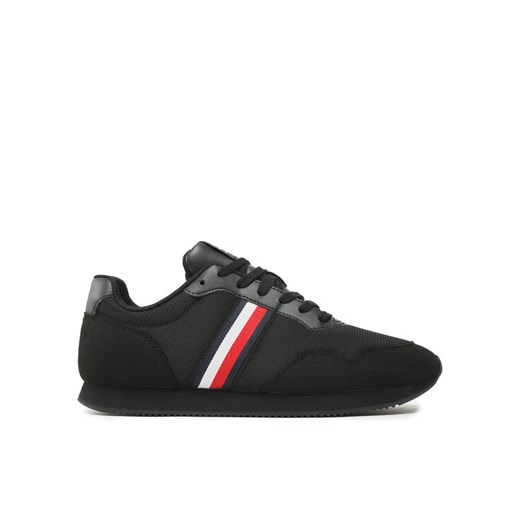 Sneakersy Tommy Hilfiger Core Lo Runner FM0FM04504 Czarny ze sklepu eobuwie.pl w kategorii Buty sportowe męskie - zdjęcie 183687675