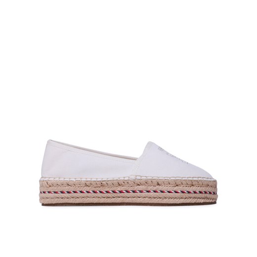 Espadryle Tommy Hilfiger Embroidered Flatform FW0FW07014 Écru Tommy Hilfiger 39 eobuwie.pl