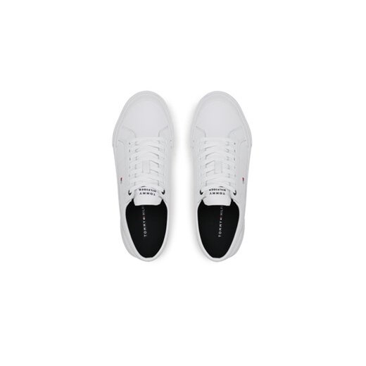 Tenisówki Tommy Hilfiger Core Corporate Vulc Leather FM0FM04561 Biały Tommy Hilfiger 42 eobuwie.pl