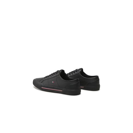 Tenisówki Tommy Hilfiger Core Corporate Vulc Leather FM0FM04561 Czarny Tommy Hilfiger 42 eobuwie.pl