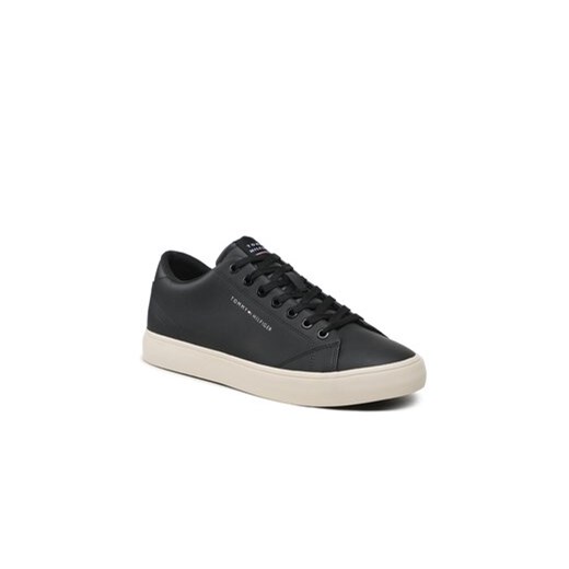 Sneakersy Tommy Hilfiger Th Hi Vulc Core Low Lth FM0FM04687 Czarny Tommy Hilfiger 45 eobuwie.pl