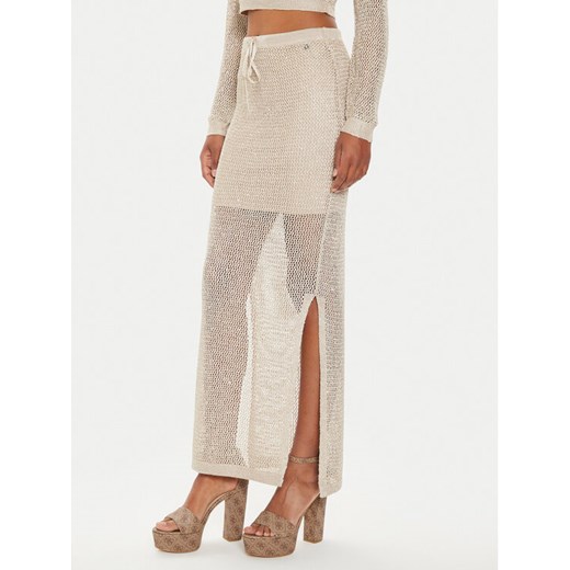 Guess Spódnica maxi Morgen W4YD1L Z37G0 Szary Regular Fit ze sklepu MODIVO w kategorii Spódnice - zdjęcie 183689127