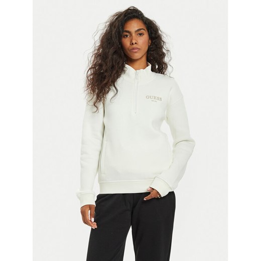 Guess Bluza V4BQ18 KCHX0 Biały Regular Fit ze sklepu MODIVO w kategorii Bluzy damskie - zdjęcie 183689285
