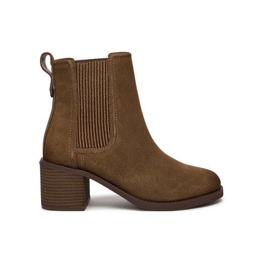 Clarks Botki Chamberly Top 26178832 Brązowy ze sklepu MODIVO w kategorii Botki - zdjęcie 183689318