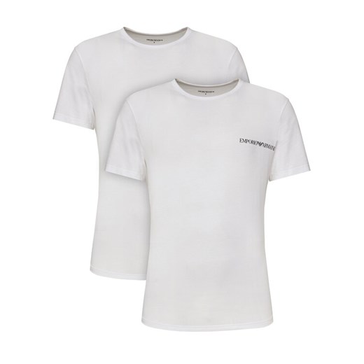 Emporio Armani Underwear Komplet 2 t-shirtów EM000391 AF10779 M0082 Biały Regular Fit ze sklepu MODIVO w kategorii T-shirty męskie - zdjęcie 183689335
