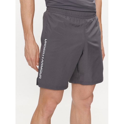 Under Armour Szorty sportowe Ua Woven Wdmk Shorts 1383356-025 Szary Loose Fit ze sklepu MODIVO w kategorii Spodenki męskie - zdjęcie 183689355