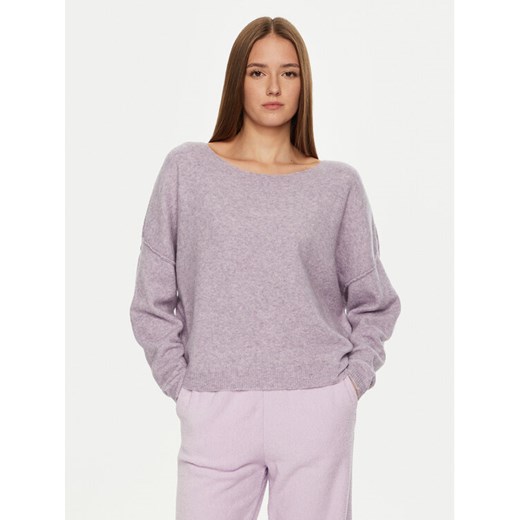 American Vintage Sweter Damsville DAM225H24 Fioletowy Loose Fit ze sklepu MODIVO w kategorii Swetry damskie - zdjęcie 183689369