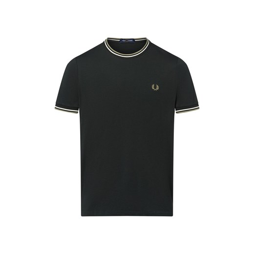 Fred Perry T-shirt męski Mężczyźni Bawełna jodłowy jednolity ze sklepu vangraaf w kategorii T-shirty męskie - zdjęcie 183691527