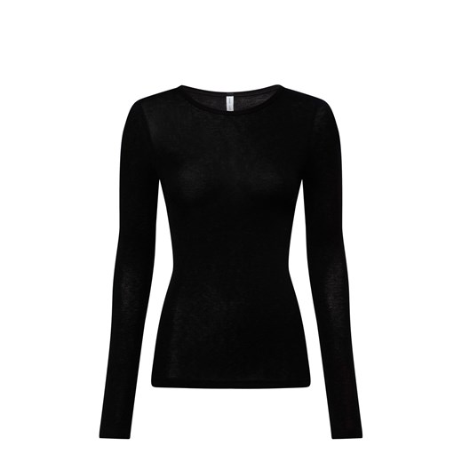 Samsøe Samsøe Damska koszulka z długim rękawem - Sadou Kobiety Lyocell czarny L vangraaf
