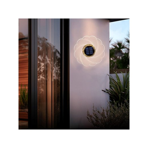 Garden Hero Solarna lampa ścienna LED - Ø 18,4 cm ze sklepu Limango Polska w kategorii Dekoracje i akcesoria ogrodowe - zdjęcie 183693545