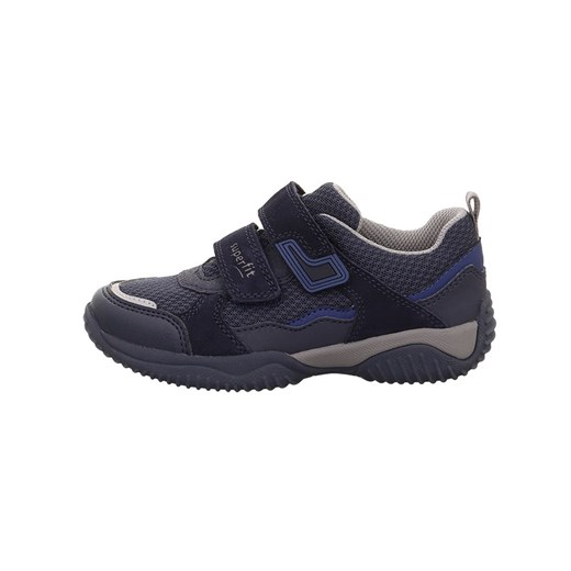 superfit Skórzane sneakersy &quot;Storm&quot; w kolorze granatowym ze sklepu Limango Polska w kategorii Buty sportowe dziecięce - zdjęcie 183694205