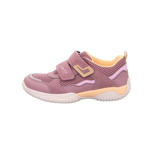 superfit Skórzane sneakersy &quot;Storm&quot; w kolorze jasnoróżowo-pomarańczowym ze sklepu Limango Polska w kategorii Buty sportowe dziecięce - zdjęcie 183694236
