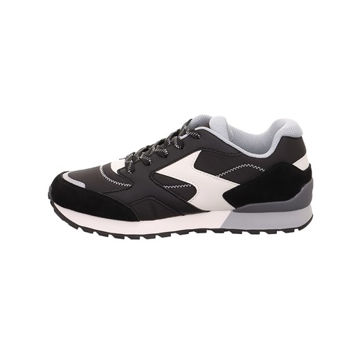 superfit Skórzane sneakersy &quot;Dash&quot; w kolorze czarno-biało-szarym ze sklepu Limango Polska w kategorii Buty sportowe dziecięce - zdjęcie 183694396