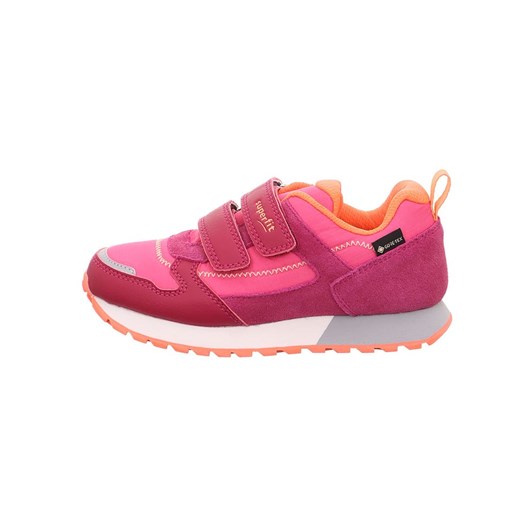 superfit Skórzane sneakersy &quot;Dash&quot; w kolorze różowo-pomarańczowo-czerwonym ze sklepu Limango Polska w kategorii Buty sportowe dziecięce - zdjęcie 183694428