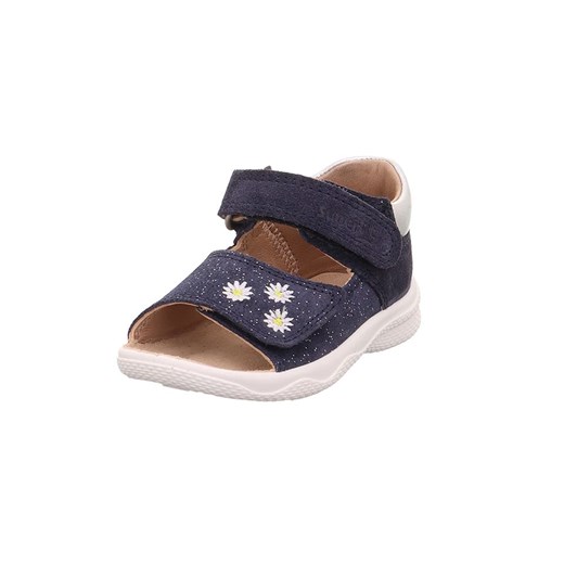 superfit Skórzane sandały &quot;Polly&quot; w kolorze granatowo-białym Superfit 25 Limango Polska wyprzedaż