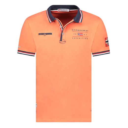 Geographical Norway Koszulka polo &quot;Konbustyble&quot; w kolorze pomarańczowym ze sklepu Limango Polska w kategorii T-shirty męskie - zdjęcie 183694586