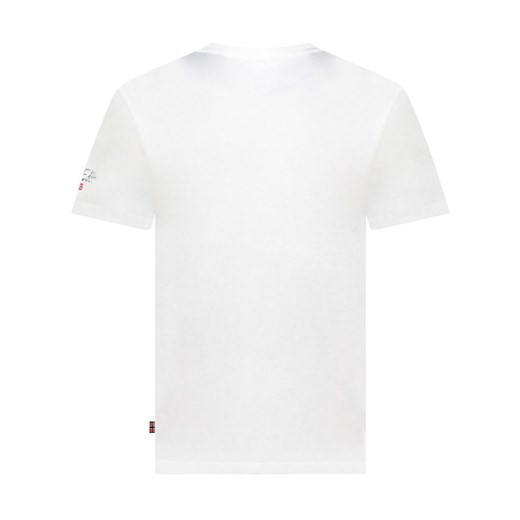 T-shirt męski Geographical Norway z napisem z krótkim rękawem 