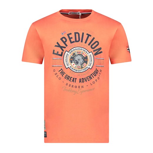 Geographical Norway Koszulka &quot;Jaldemar&quot; w kolorze pomarańczowym ze sklepu Limango Polska w kategorii T-shirty męskie - zdjęcie 183694637