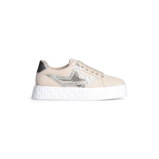 Liu Jo Skórzane sneakersy w kolorze beżowym ze sklepu Limango Polska w kategorii Buty sportowe damskie - zdjęcie 183694666