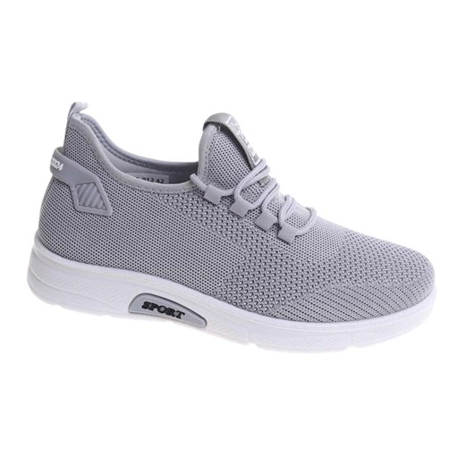 Wkładane ażurowe szare męskie buty sportowe /F7-1 17757 GF285/ ze sklepu Pantofelek24.pl w kategorii Buty sportowe męskie - zdjęcie 183694805