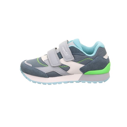 superfit Skórzane sneakersy &quot;Dash&quot; w kolorze granatowo-błękitno-białym ze sklepu Limango Polska w kategorii Buty sportowe dziecięce - zdjęcie 183695536