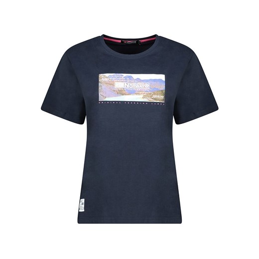 Geographical Norway Koszulka w kolorze granatowym ze sklepu Limango Polska w kategorii Bluzki damskie - zdjęcie 183695616