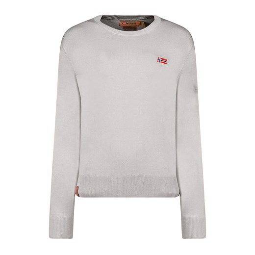 Geographical Norway Sweter w kolorze szarym ze sklepu Limango Polska w kategorii Swetry damskie - zdjęcie 183695636
