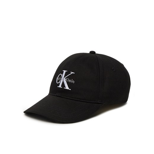 Czapka z daszkiem Calvin Klein Jeans Monologo LV04K5026G Czarny ze sklepu eobuwie.pl w kategorii Czapki z daszkiem damskie - zdjęcie 183699256