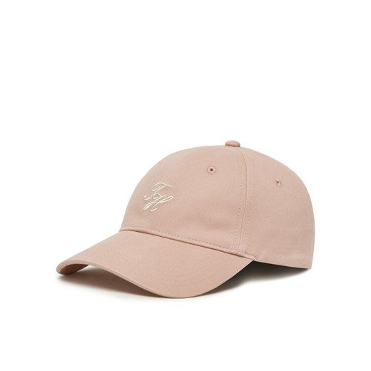 Czapka z daszkiem Tommy Hilfiger Embroidered Cap AW0AW17490 Różowy ze sklepu eobuwie.pl w kategorii Czapki z daszkiem damskie - zdjęcie 183699268