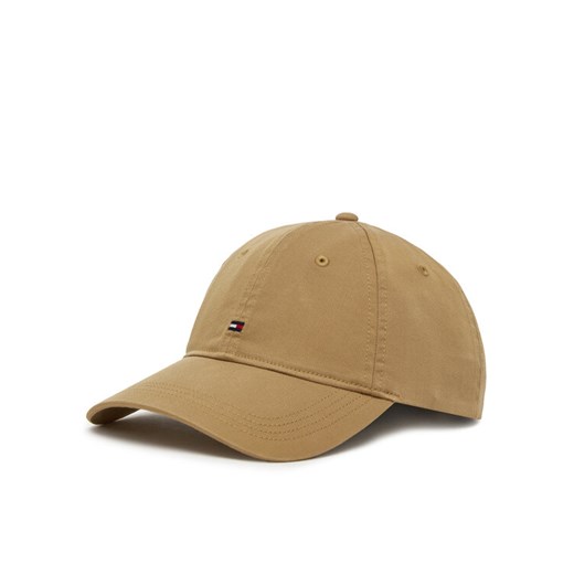 Czapka z daszkiem Tommy Hilfiger Essential Flag Soft Cap AW0AW17632 Beżowy ze sklepu eobuwie.pl w kategorii Czapki z daszkiem damskie - zdjęcie 183699299