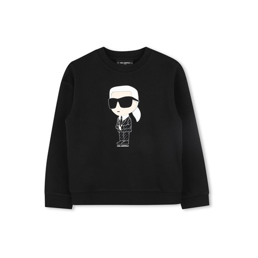 Karl Lagerfeld Kids Bluza Z30431 S Czarny Regular Fit ze sklepu MODIVO w kategorii Bluzy chłopięce - zdjęcie 183701077