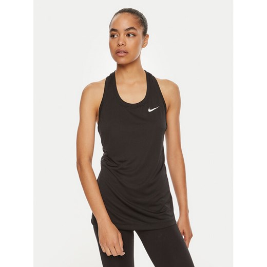 Nike Koszulka techniczna DX0706 Czarny Regular Fit ze sklepu MODIVO w kategorii Bluzki damskie - zdjęcie 183701138