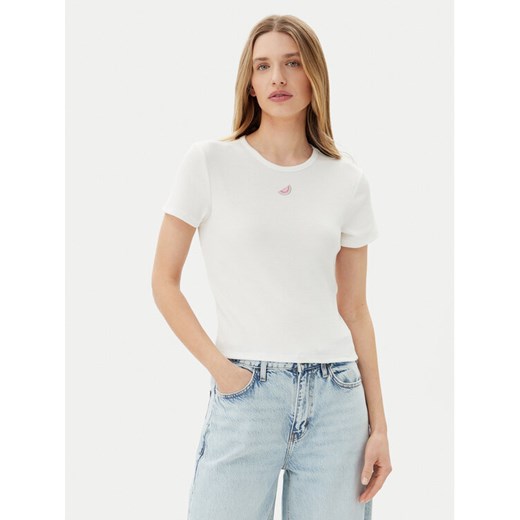 ONLY T-Shirt Daniella 15350554 Biały Slim Fit ze sklepu MODIVO w kategorii Bluzki damskie - zdjęcie 183701145