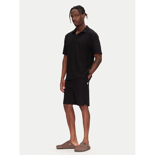 Jack&Jones Komplet polo i spodenki Slington 12281841 Czarny Relaxed Fit ze sklepu MODIVO w kategorii Spodenki męskie - zdjęcie 183701246