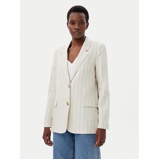 Vero Moda Marynarka Mindy 10304657 Beżowy Oversize ze sklepu MODIVO w kategorii Marynarki damskie - zdjęcie 183701278