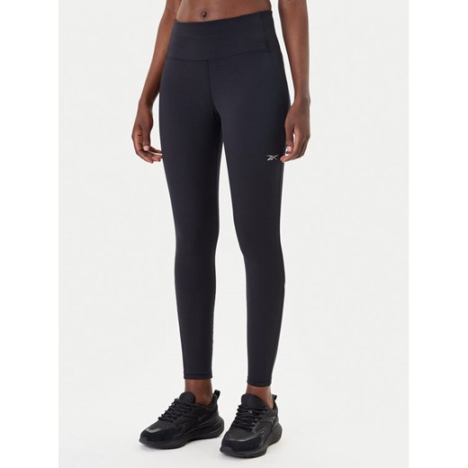 Reebok Legginsy Lux Speed 100205639 Czarny Slim Fit ze sklepu MODIVO w kategorii Spodnie damskie - zdjęcie 183701289