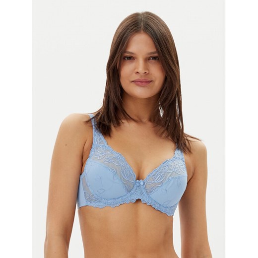 Hunkemöller Biustonosz z fiszbiną Diva 301189 Błękitny ze sklepu MODIVO w kategorii Biustonosze - zdjęcie 183701315