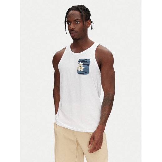 Jack&Jones Tank top Hawaii 12269321 Biały Standard Fit ze sklepu MODIVO w kategorii T-shirty męskie - zdjęcie 183701359