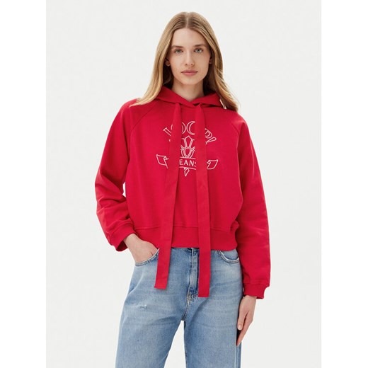 JOOP! Jeans Bluza Tinna 30046176 Czerwony Regular Fit ze sklepu MODIVO w kategorii Bluzy damskie - zdjęcie 183701369