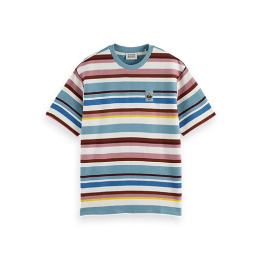 Scotch &amp; Soda Koszulka w kolorze błękitno-jasnoróżowo-białym ze sklepu Limango Polska w kategorii T-shirty męskie - zdjęcie 183703937