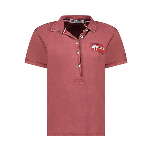 Geographical Norway Koszulka polo w kolorze czerwonym ze sklepu Limango Polska w kategorii Bluzki damskie - zdjęcie 183704115