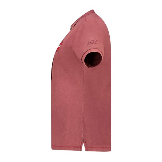 Bluzka damska Geographical Norway z kołnierzykiem z krótkim rękawem 