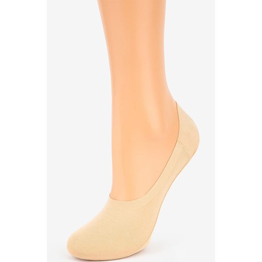 Marilyn 2-pack stopki damskie z silikonem beżowe Discreet, Kolor beżowy, Rozmiar 35-38, Marilyn ze sklepu Intymna w kategorii Skarpetki damskie - zdjęcie 183704519