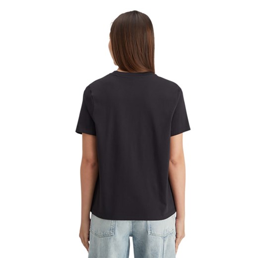 SCOTCH&SODA bluzka damska czarna z okrągłym dekoltem