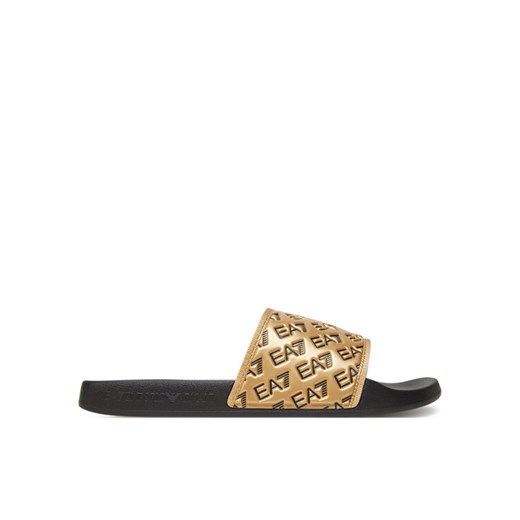 Klapki EA7 Emporio Armani 7X000109 AF15125 PC001 Złoty ze sklepu eobuwie.pl w kategorii Klapki męskie - zdjęcie 183704875