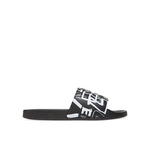 Klapki EA7 Emporio Armani 7X000108 AF15118 MC136 Czarny ze sklepu eobuwie.pl w kategorii Klapki męskie - zdjęcie 183704918