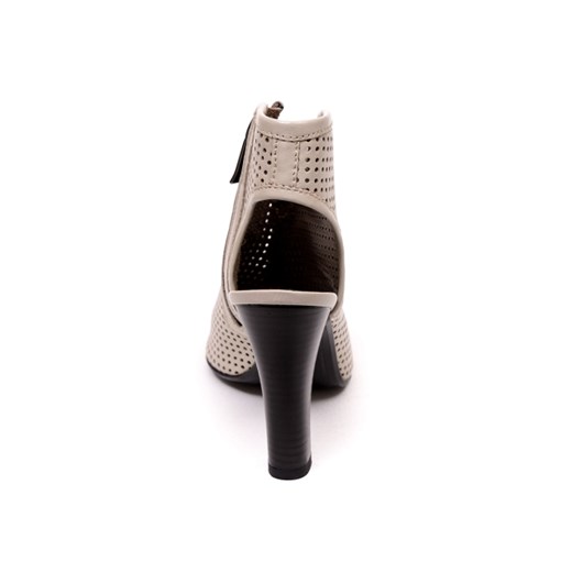 Sandały Carinii B3148 szary aligoo czarny klasyczny