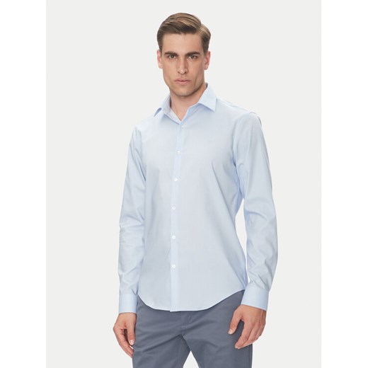 Calvin Klein Koszula LV019EU017 Błękitny Slim Fit ze sklepu MODIVO w kategorii Koszule męskie - zdjęcie 183706225
