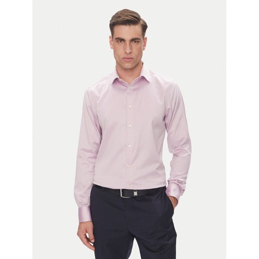 Calvin Klein Koszula LV019EU035 Różowy Slim Fit ze sklepu MODIVO w kategorii Koszule męskie - zdjęcie 183706276