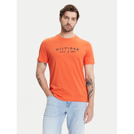 Tommy Hilfiger T-Shirt Fathers Day MW0MW39356 Pomarańczowy Regular Fit ze sklepu MODIVO w kategorii T-shirty męskie - zdjęcie 183706288